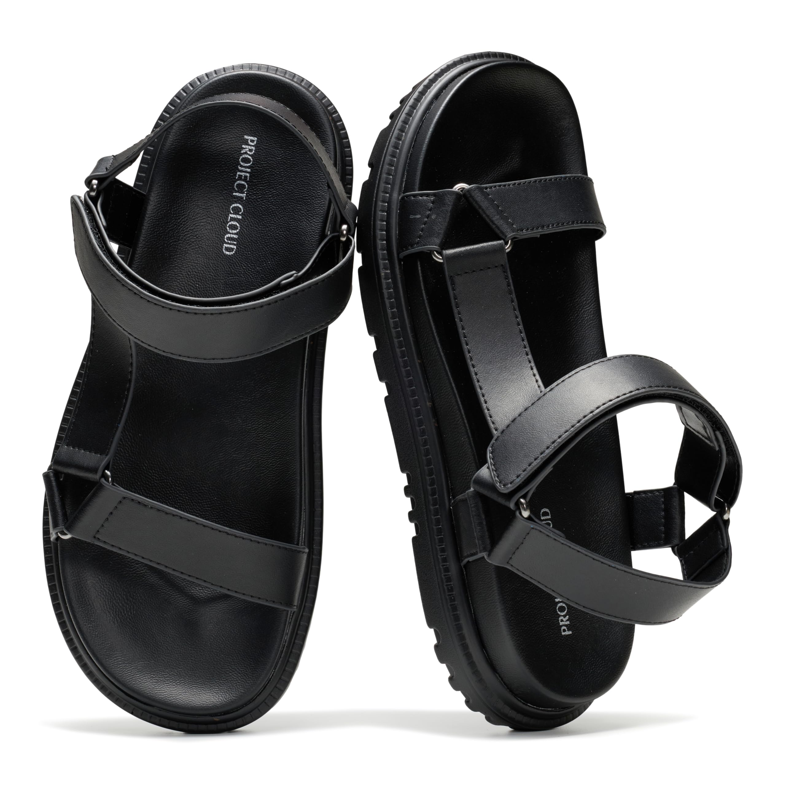 Project Cloud Women's | Eco Crafted Upper Womens Sandals | Adjustable Straps | Plush and Soft Insole | Lightweight | Non-Slip - Dagger - Project Cloud - Sandals -Shop Project Cloud premium footwear Now!