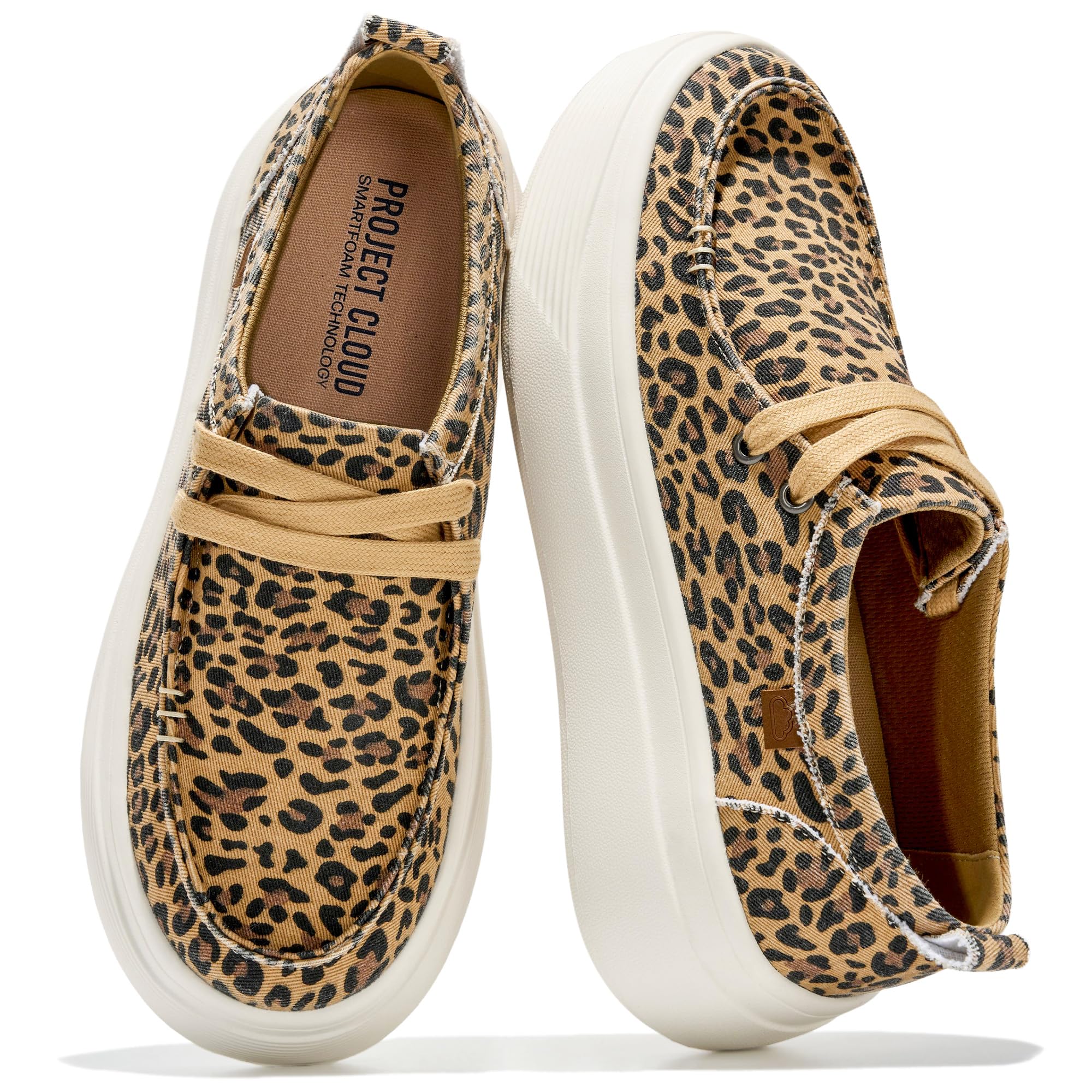 Project Cloud Women's | Canvas Platform Loafers | Smart Foam Insole | Lightweight | Non-Slip - Dana