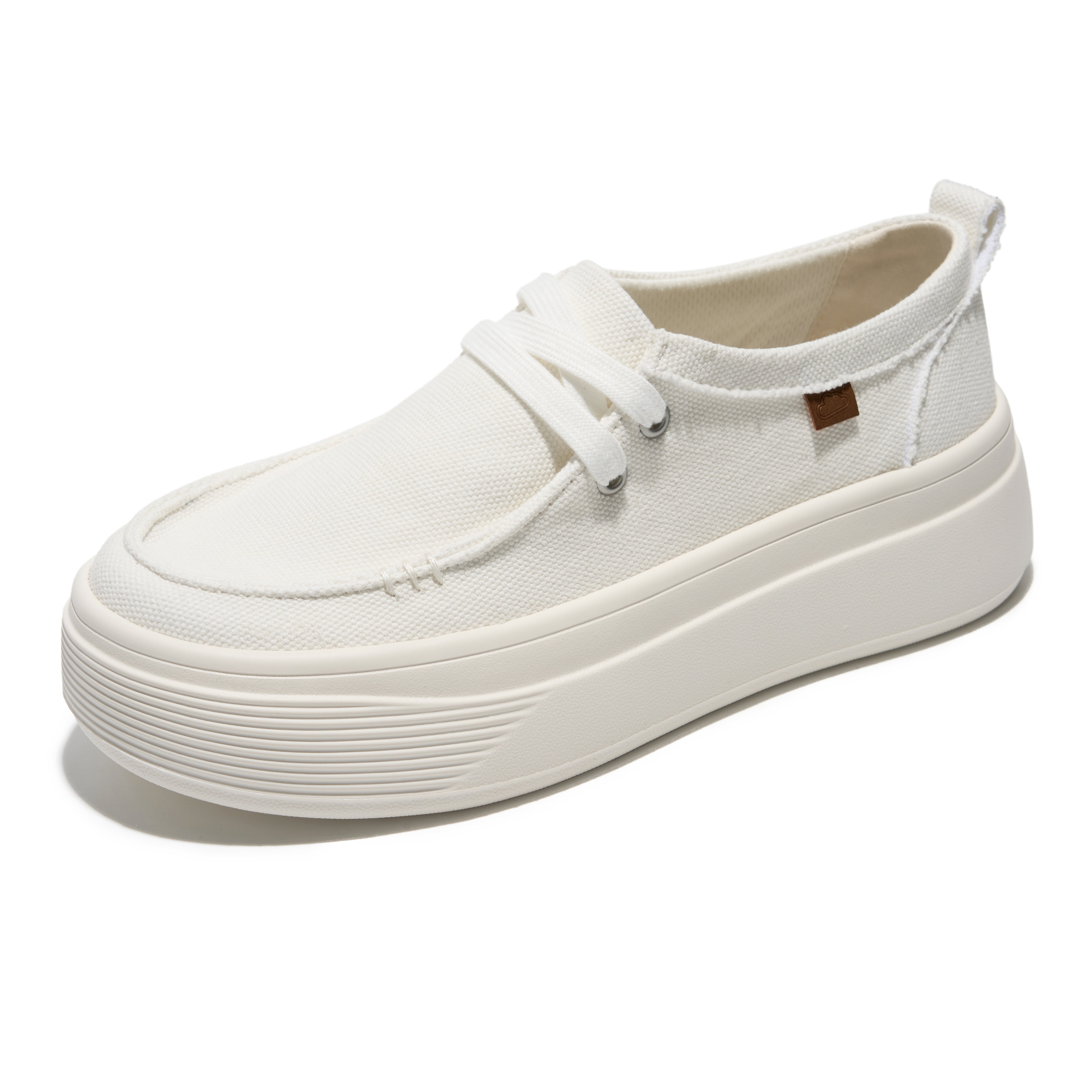 Project Cloud Women's | Canvas Platform Loafers | Smart Foam Insole | Lightweight | Non-Slip - Dana
