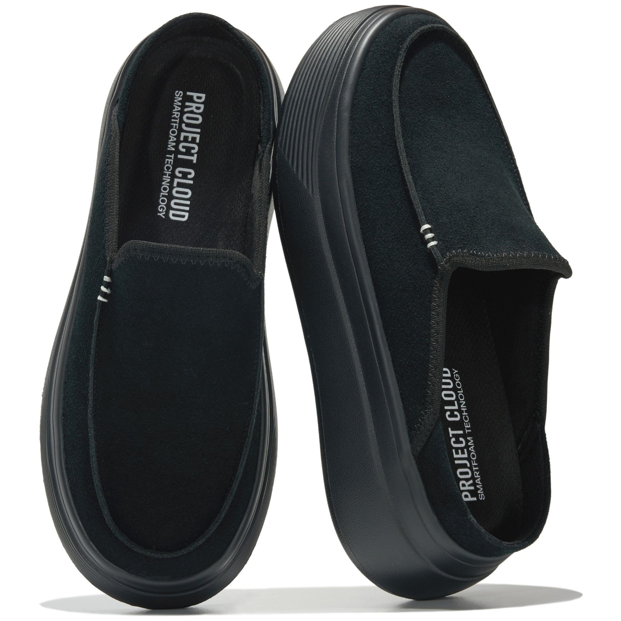 Project Cloud Women's | Genuine Leather Canvas Clogs & Mules | Smart Foam Insole | Lightweight | Non-Slip - Daphne
