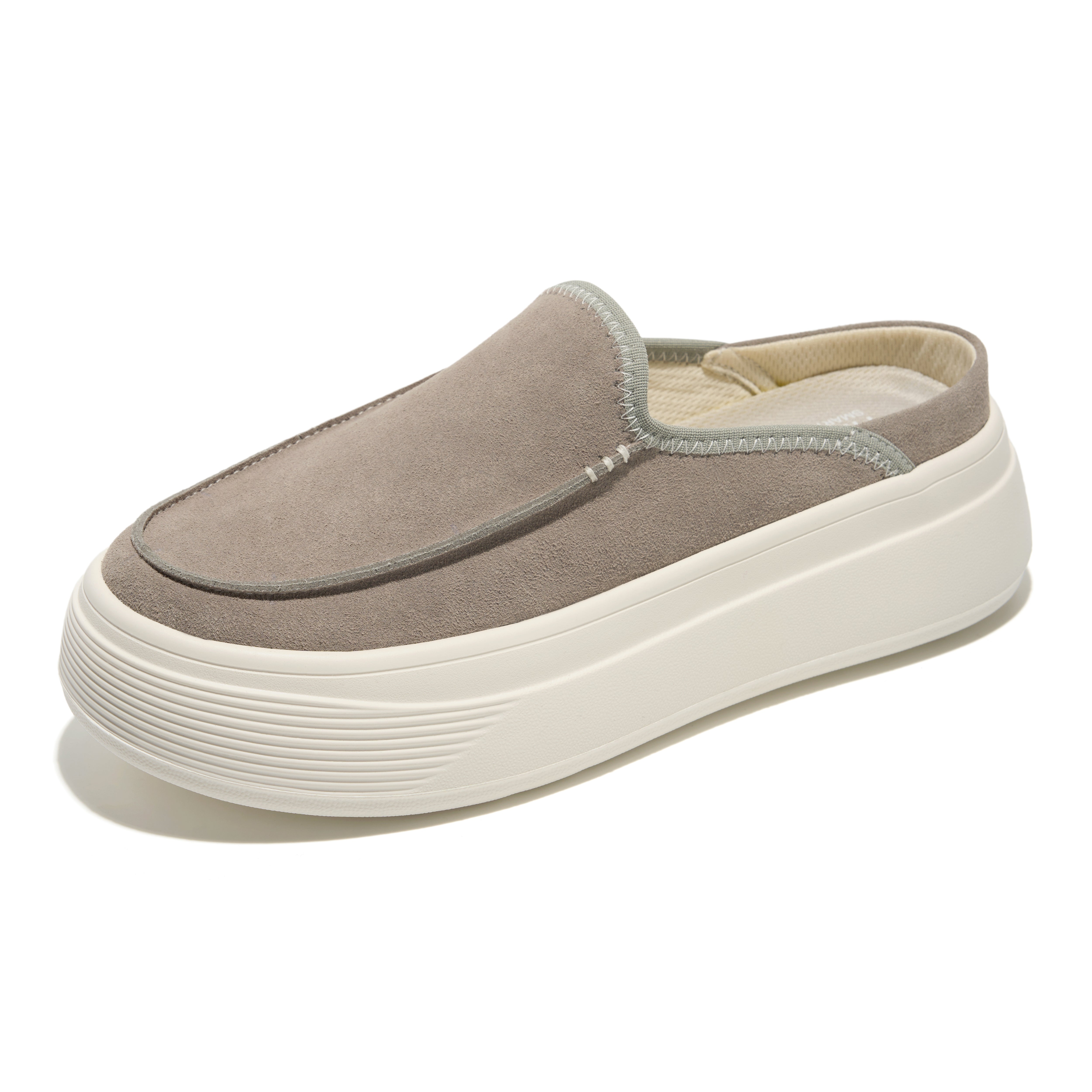 Project Cloud Women's | Genuine Leather Canvas Clogs & Mules | Smart Foam Insole | Lightweight | Non-Slip - Daphne