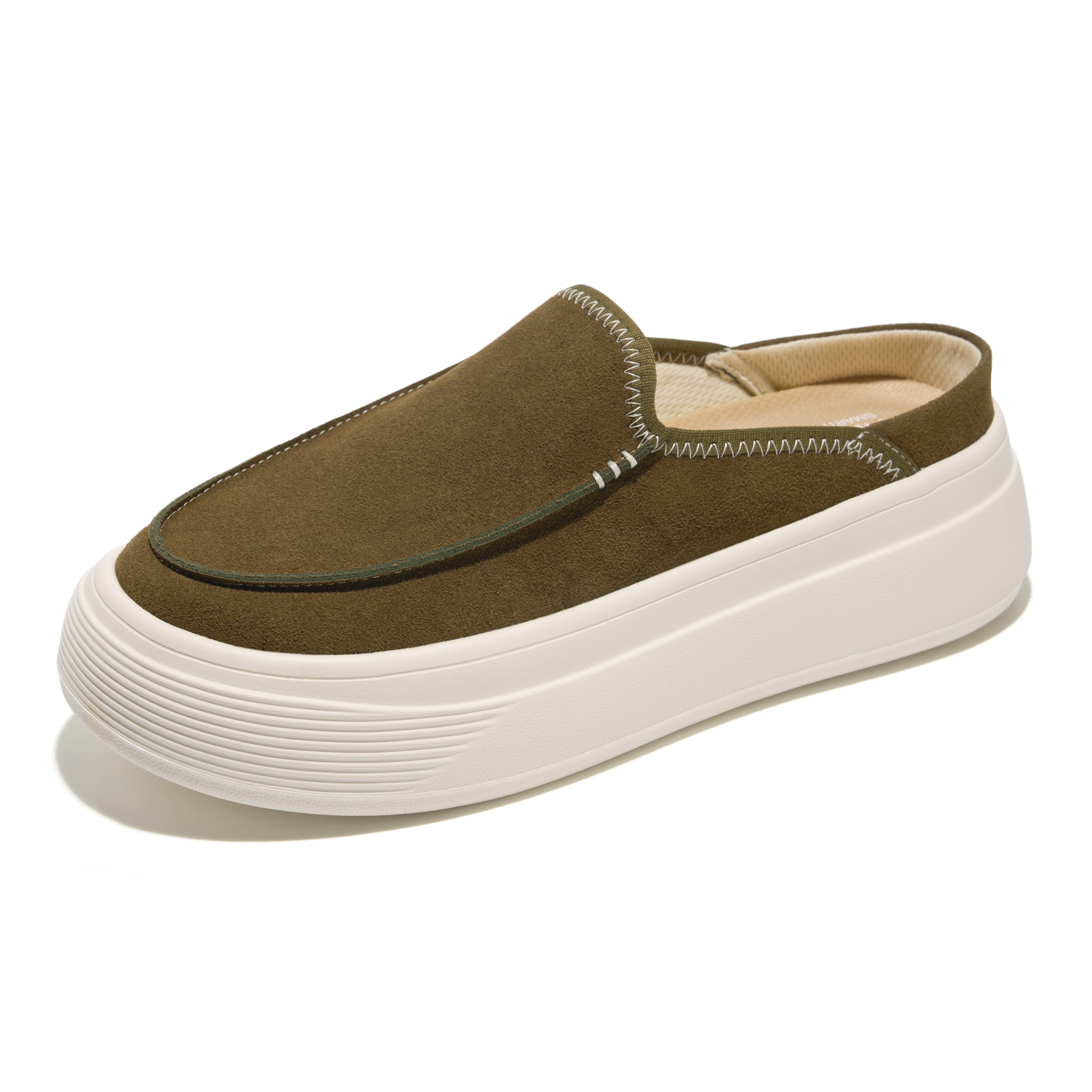 Project Cloud Women's | Genuine Leather Canvas Clogs & Mules | Smart Foam Insole | Lightweight | Non-Slip - Daphne