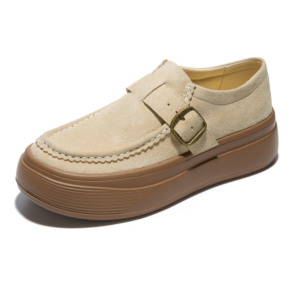Project Cloud Women's | Genuine Leather Platform Sneakers | Smartform Insole | Lightweight | Non-Slip - Della