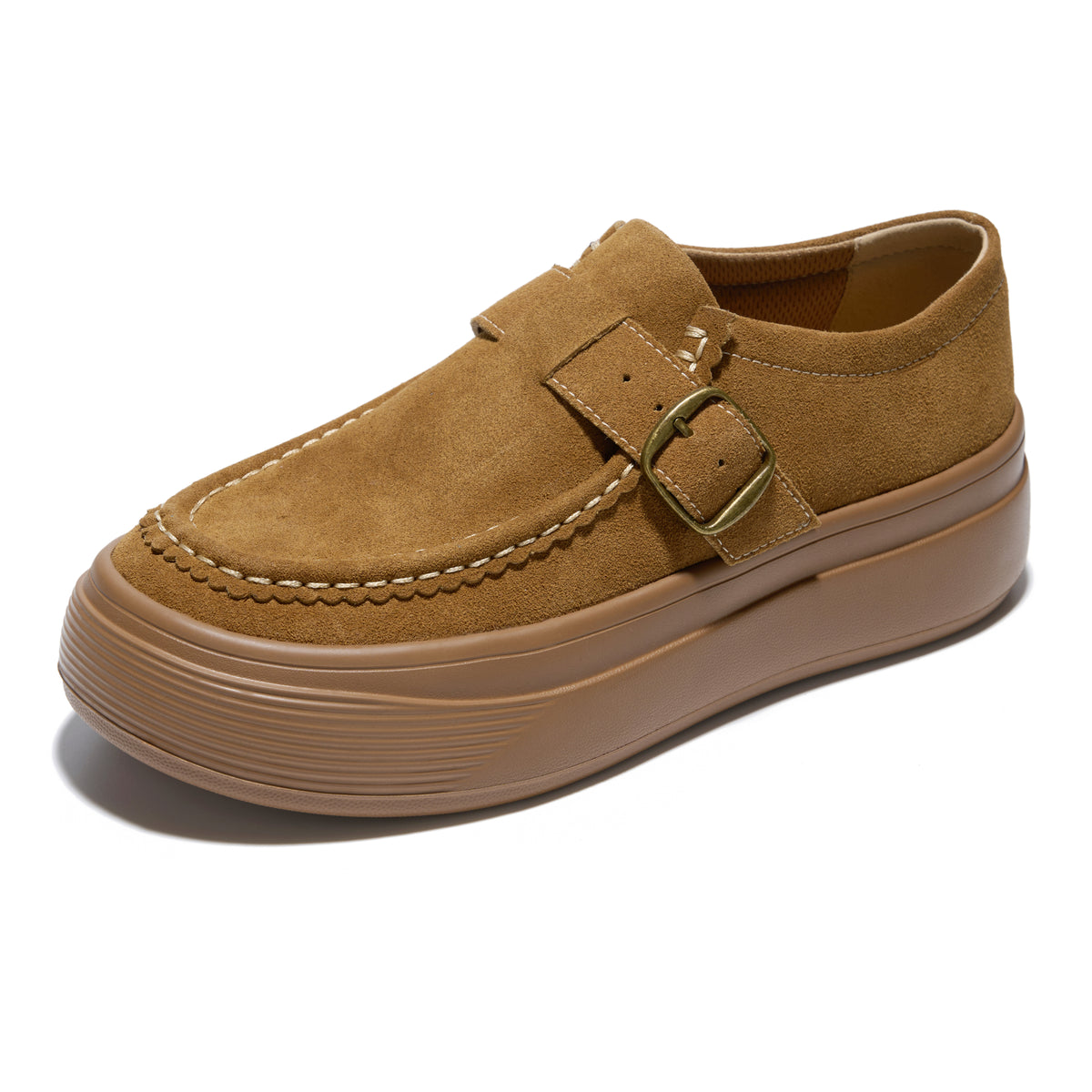 Project Cloud Women's | Genuine Leather Platform Sneakers | Smartform Insole | Lightweight | Non-Slip - Della