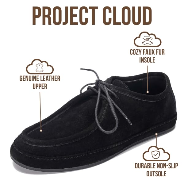 Project Cloud Men's | 100% Genuine Leathers Loafers | Memory Foam Insole | Lightweight | Non-Slip - Denver