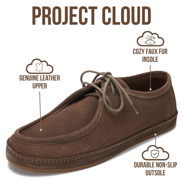 Project Cloud Men's | 100% Genuine Leathers Loafers | Memory Foam Insole | Lightweight | Non-Slip - Denver
