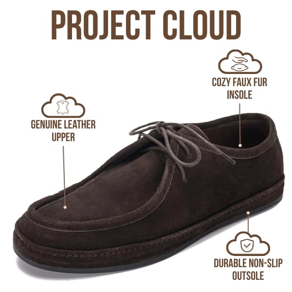 Project Cloud Men's | 100% Genuine Leathers Loafers | Memory Foam Insole | Lightweight | Non-Slip - Denver