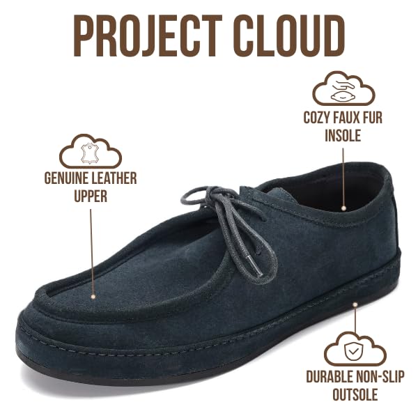 Project Cloud Men's | 100% Genuine Leathers Loafers | Memory Foam Insole | Lightweight | Non-Slip - Denver