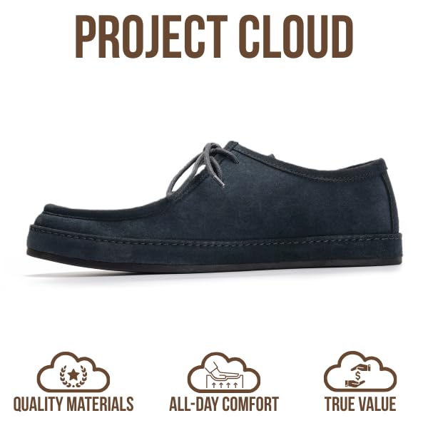 Project Cloud Men's | 100% Genuine Leathers Loafers | Memory Foam Insole | Lightweight | Non-Slip - Denver