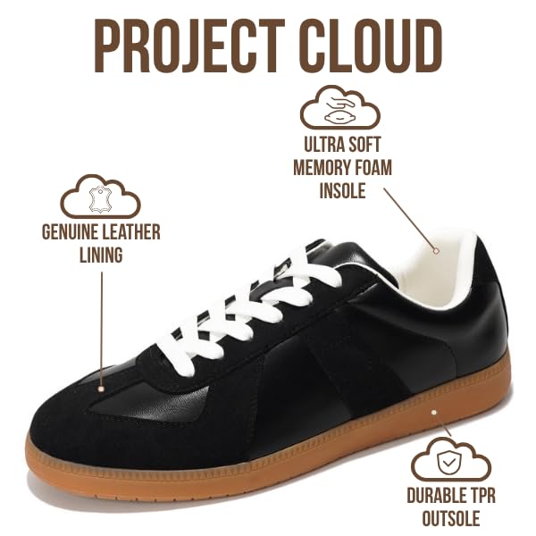 Project Cloud | "Dixon" Fashion Sneakers for Men | Memory Foam Insole | Lightweight | Non-Slip