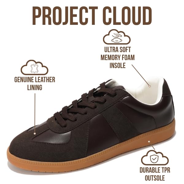 Project Cloud | "Dixon" Fashion Sneakers for Men | Memory Foam Insole | Lightweight | Non-Slip