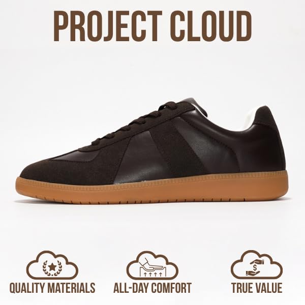Project Cloud | "Dixon" Fashion Sneakers for Men | Memory Foam Insole | Lightweight | Non-Slip
