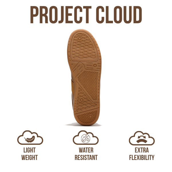 Project Cloud | "Dixon" Fashion Sneakers for Men | Memory Foam Insole | Lightweight | Non-Slip