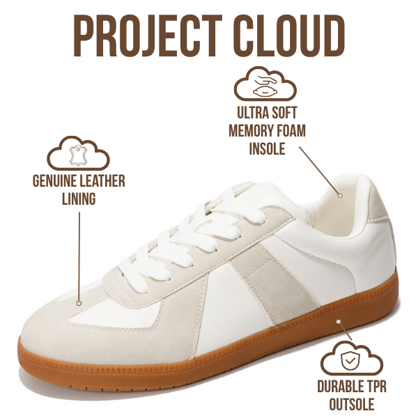 Project Cloud | "Dixon" Fashion Sneakers for Men | Memory Foam Insole | Lightweight | Non-Slip