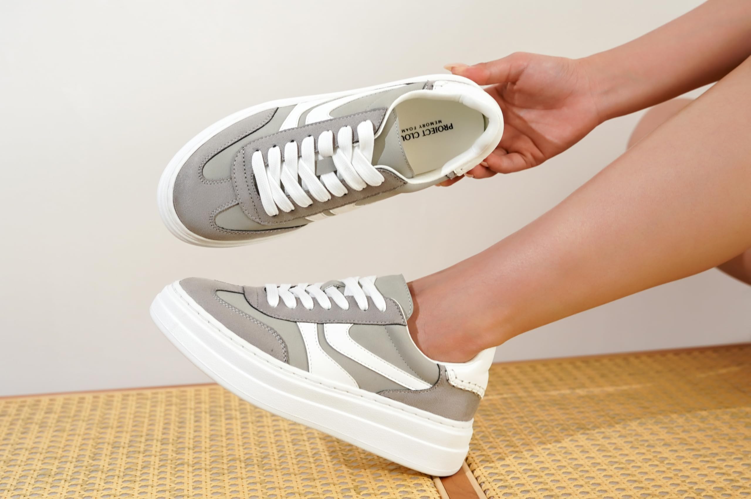 Project Cloud | "Dodge" Platform Sneakers For Women | Memory Foam Insole | Lightweight | Non-Slip