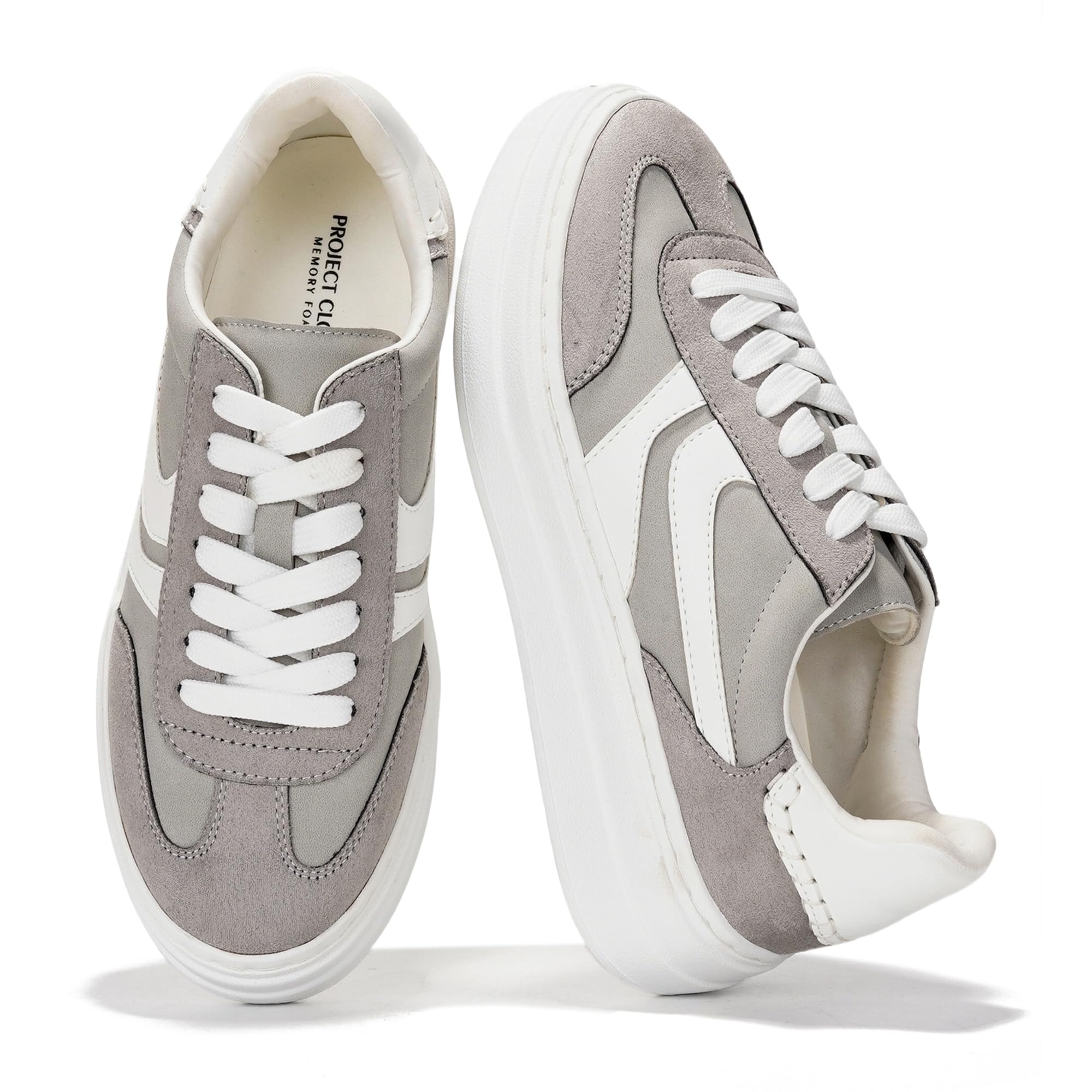 Project Cloud | "Dodge" Platform Sneakers For Women | Memory Foam Insole | Lightweight | Non-Slip