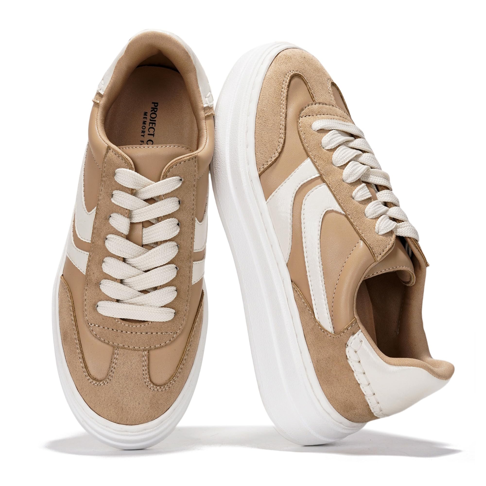 Project Cloud | "Dodge" Platform Sneakers For Women | Memory Foam Insole | Lightweight | Non-Slip