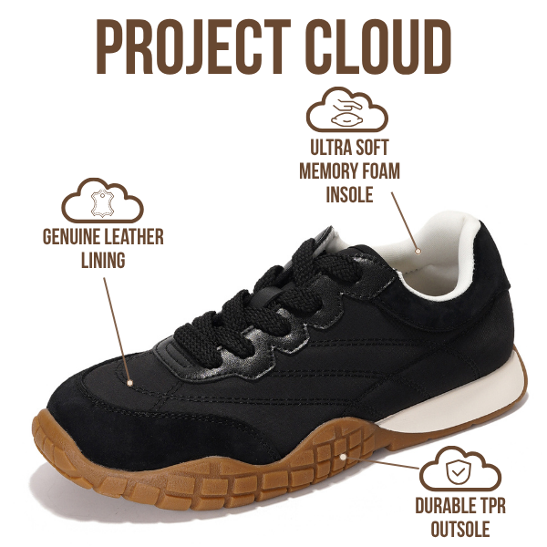 Project Cloud | "Donna Hitop" Sneakers for Women | Memory Foam Insole | Lightweight | Non-Slip