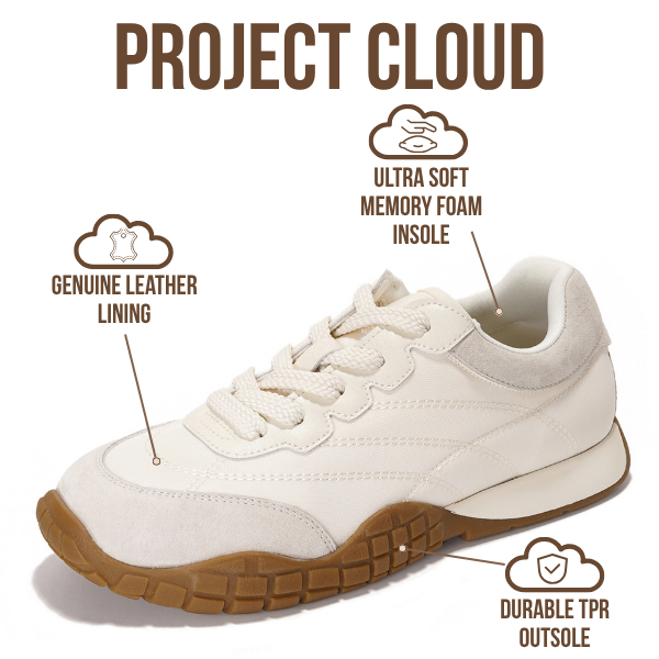 Project Cloud | "Donna Hitop" Sneakers for Women | Memory Foam Insole | Lightweight | Non-Slip