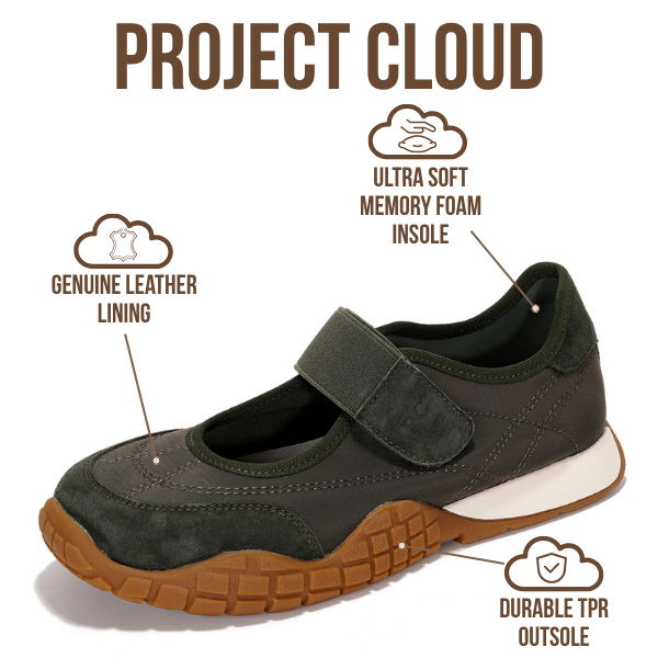 Project Cloud | "Donna" Women's Shoes | Memory Foam Insole | Lightweight | Non-Slip