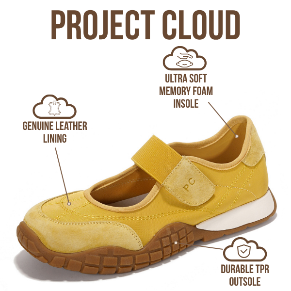 Project Cloud | "Donna" Women's Shoes | Memory Foam Insole | Lightweight | Non-Slip