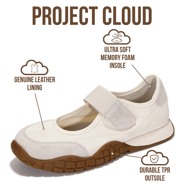 Project Cloud | "Donna" Women's Shoes | Memory Foam Insole | Lightweight | Non-Slip