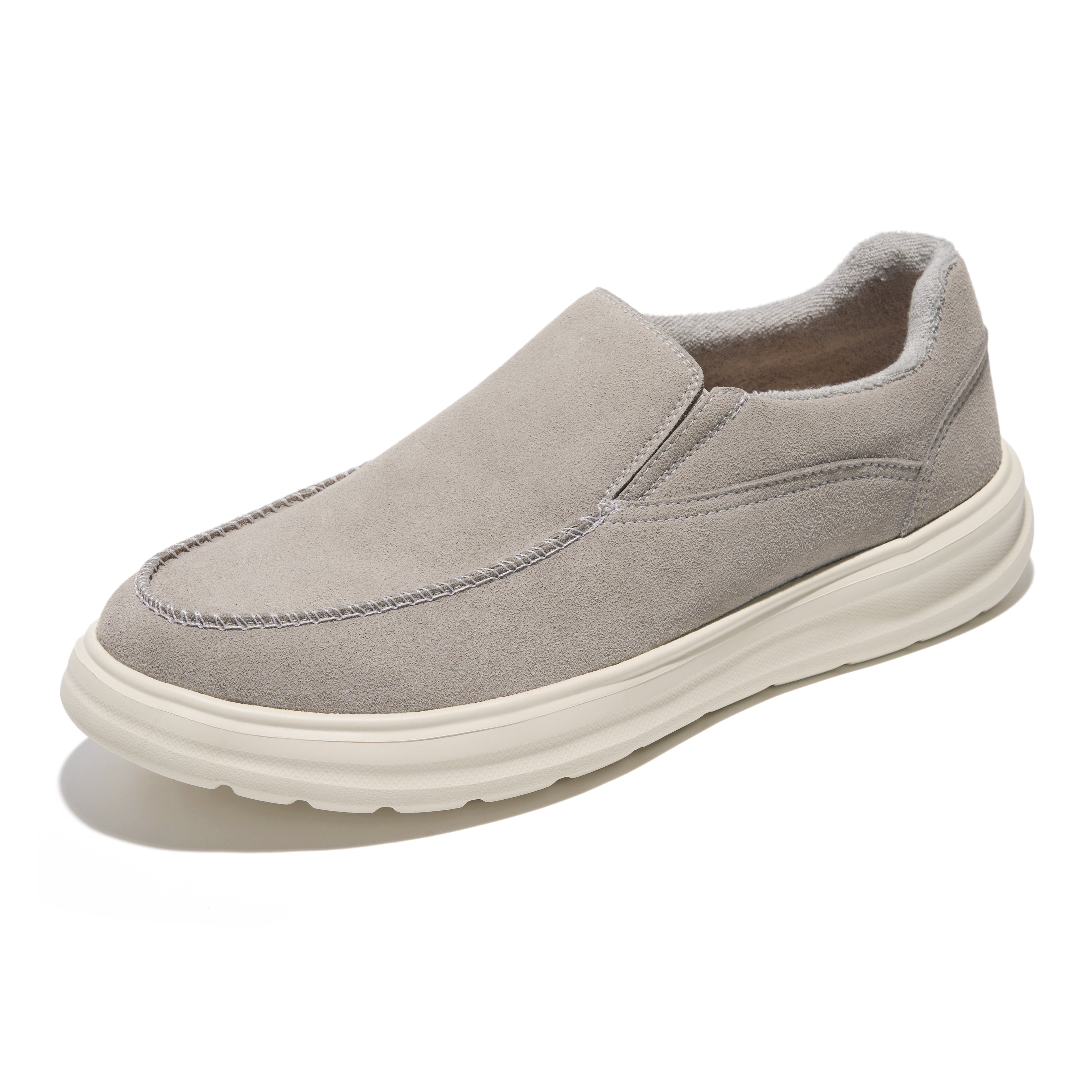 Project Cloud Men's | Genuine Suede Loafers with Terry Cloth Lining | Smart Foam Insole | Lightweight | Non-Slip - Dorian