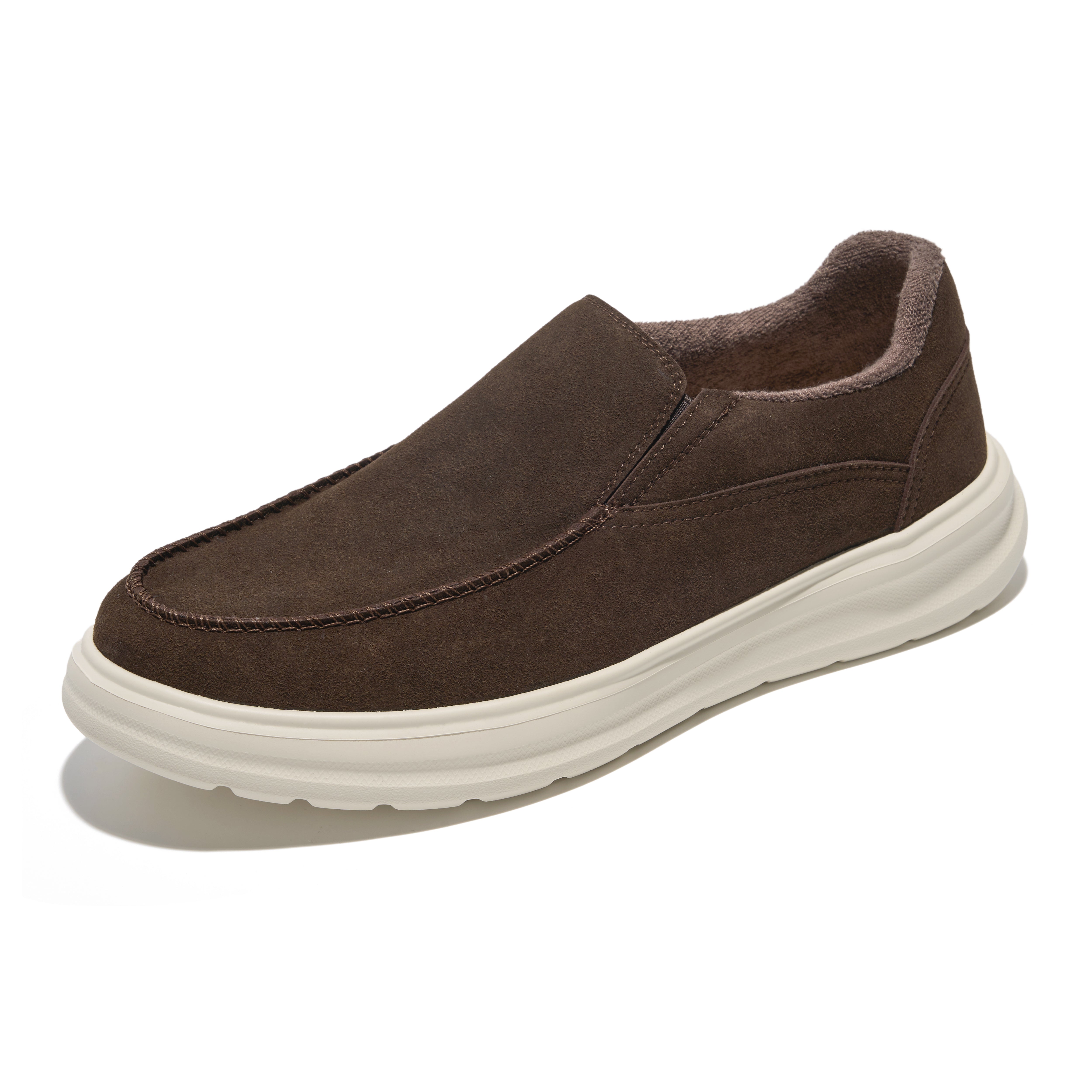 Project Cloud Men's | Genuine Suede Loafers with Terry Cloth Lining | Smart Foam Insole | Lightweight | Non-Slip - Dorian