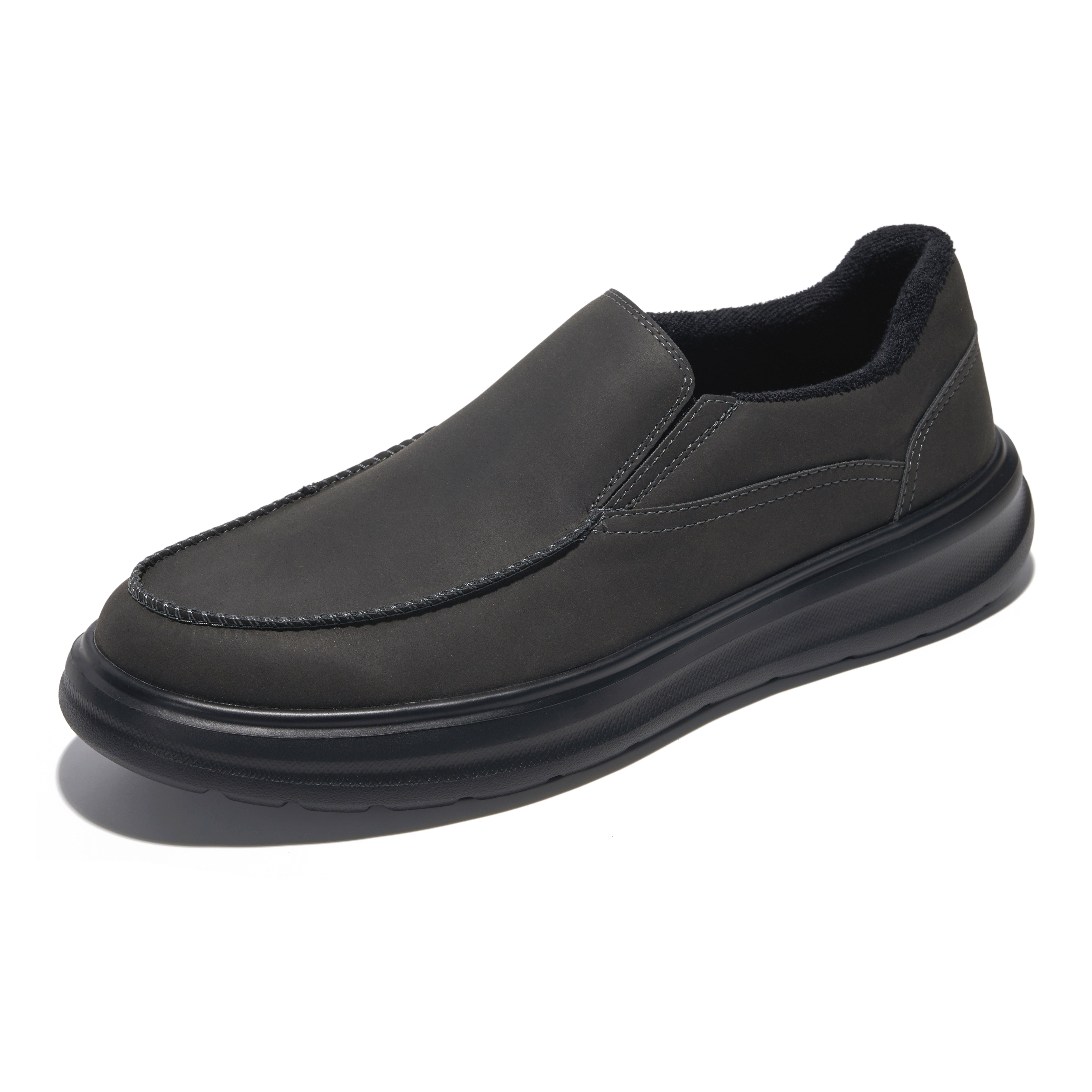 Project Cloud Men's | Genuine Suede Loafers with Terry Cloth Lining | Smart Foam Insole | Lightweight | Non-Slip - Dorian