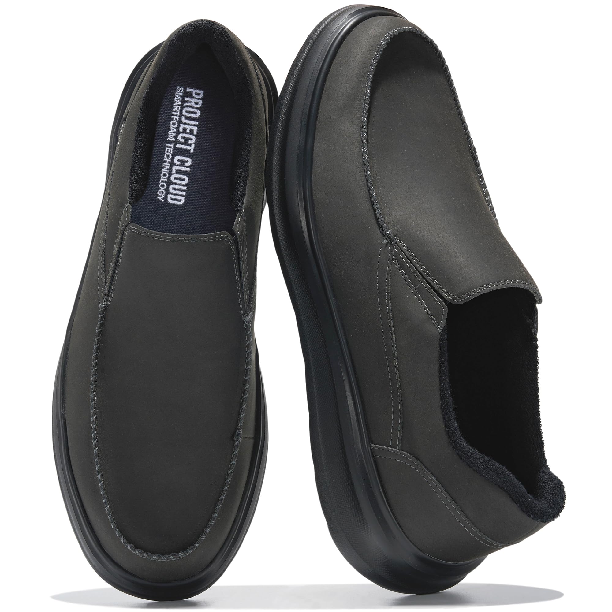 Project Cloud Men's | Genuine Suede Loafers with Terry Cloth Lining | Smart Foam Insole | Lightweight | Non-Slip - Dorian
