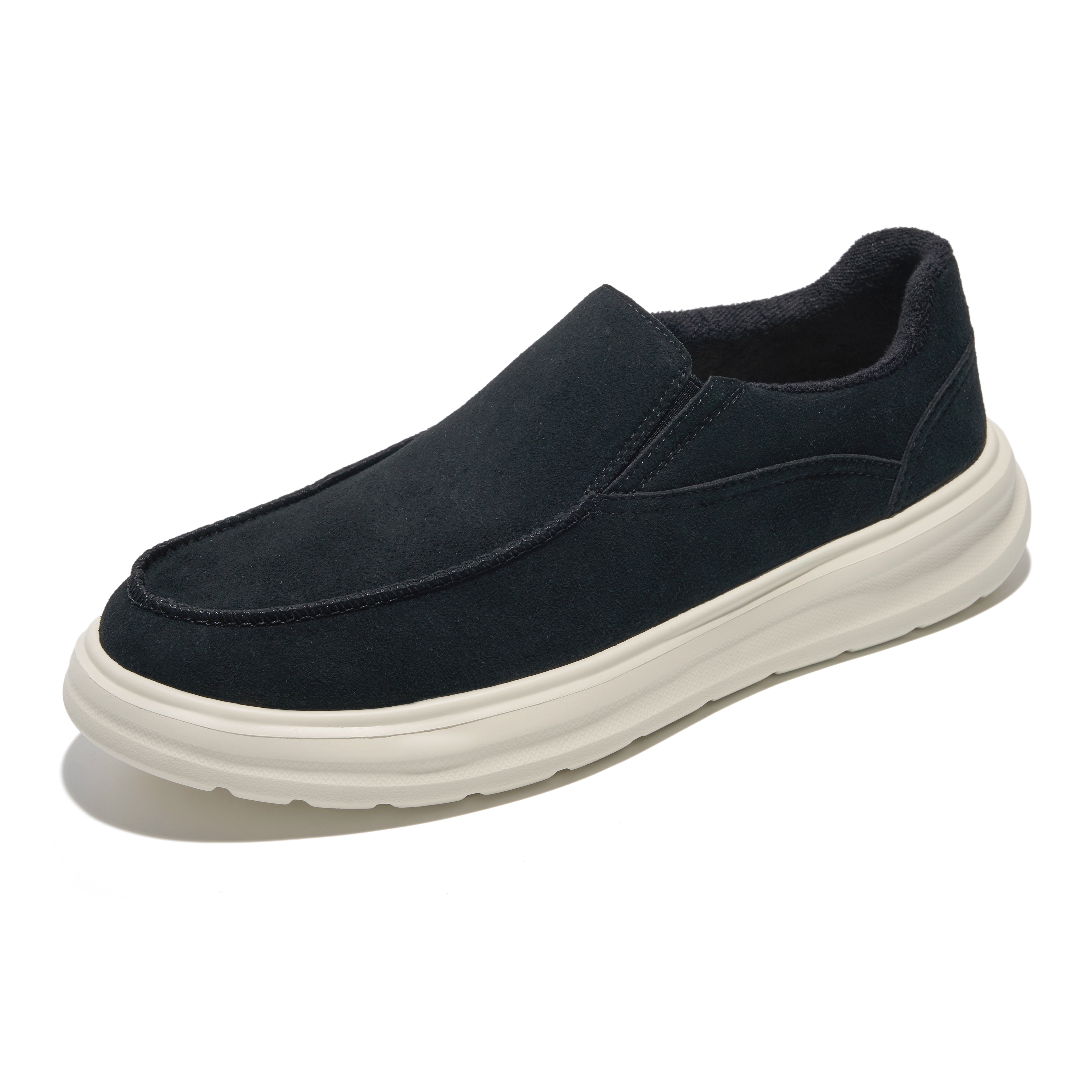 Project Cloud Men's | Genuine Suede Loafers with Terry Cloth Lining | Smart Foam Insole | Lightweight | Non-Slip - Dorian