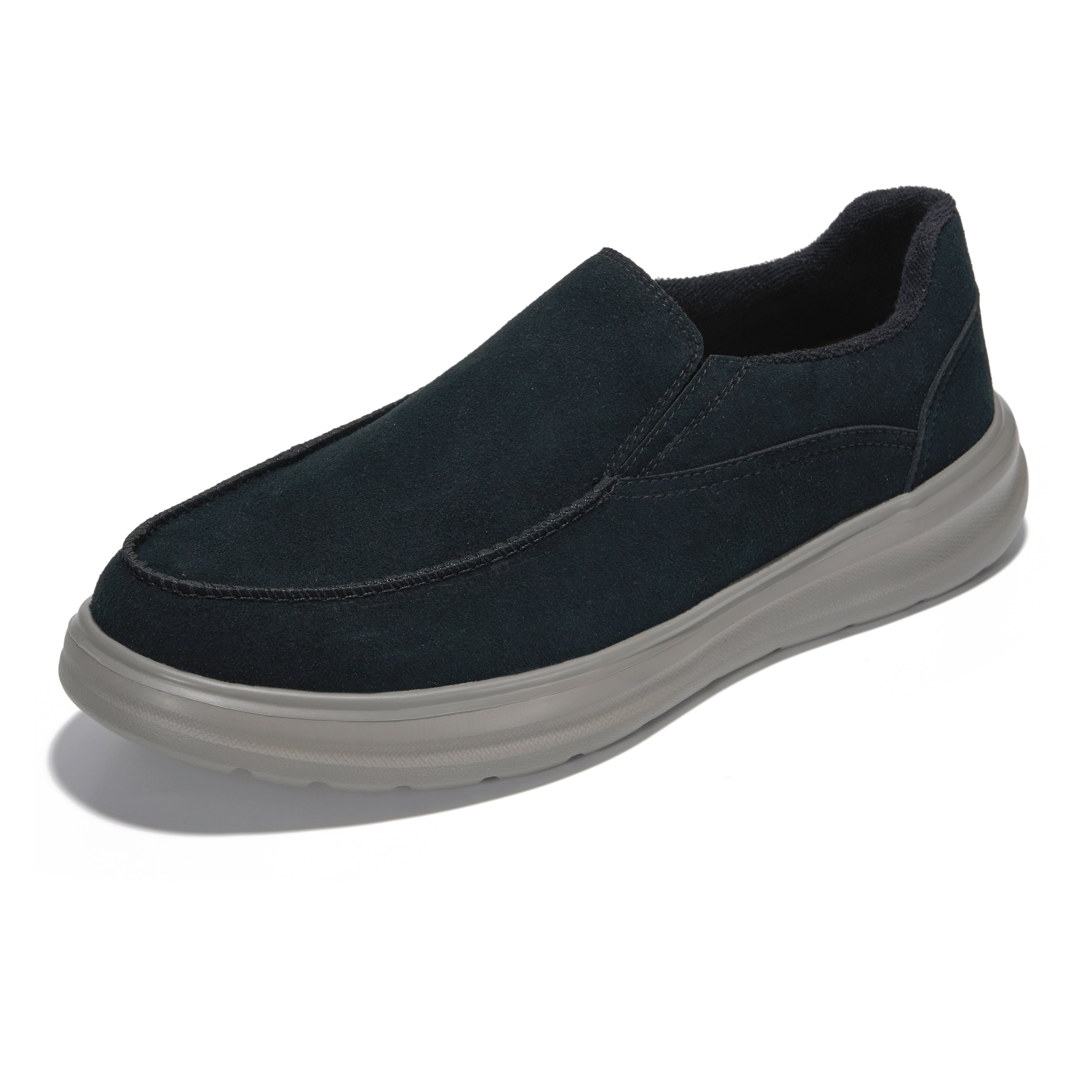 Project Cloud Men's | Genuine Suede Loafers with Terry Cloth Lining | Smart Foam Insole | Lightweight | Non-Slip - Dorian