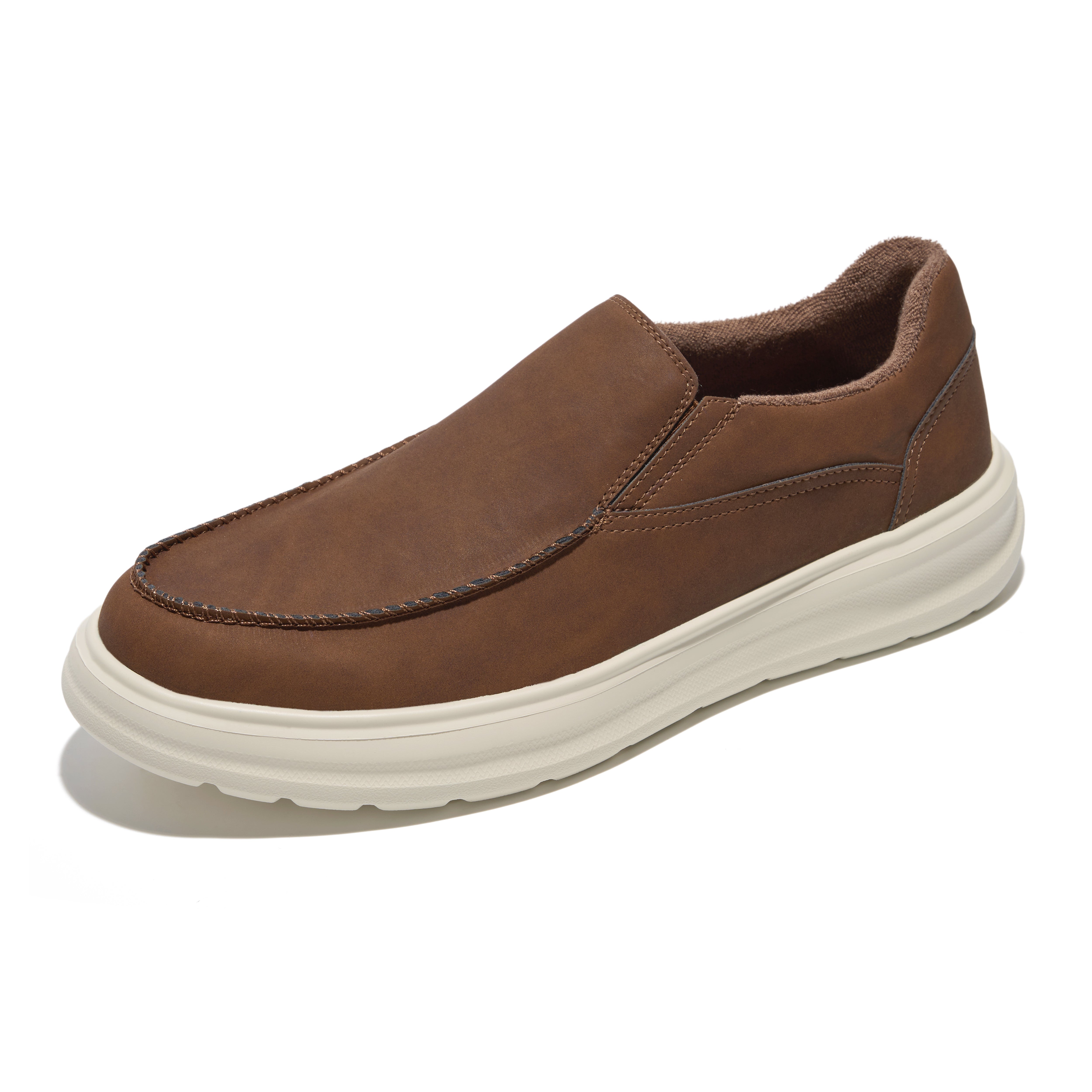 Project Cloud Men's | Genuine Suede Loafers with Terry Cloth Lining | Smart Foam Insole | Lightweight | Non-Slip - Dorian