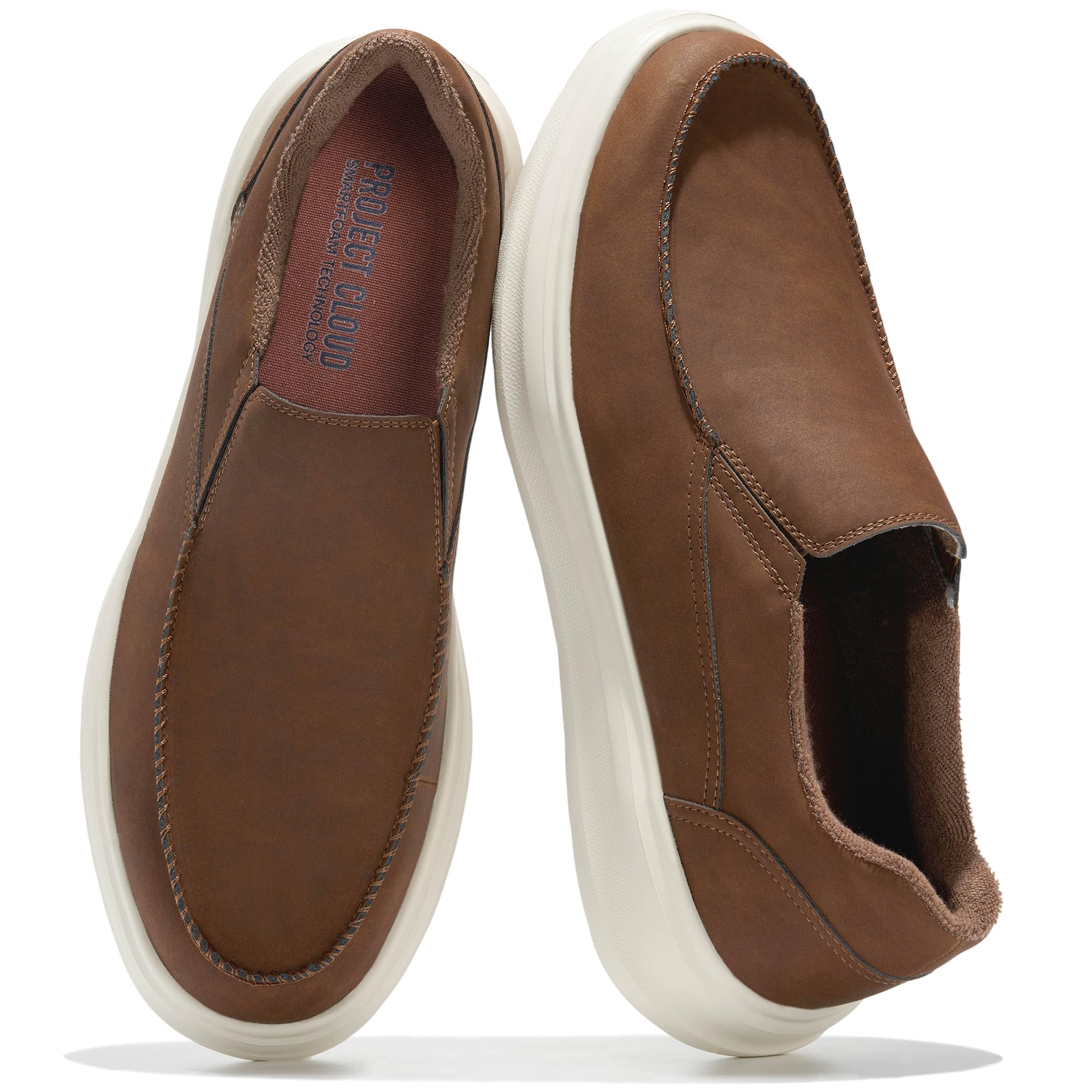 Project Cloud Men's | Genuine Suede Loafers with Terry Cloth Lining | Smart Foam Insole | Lightweight | Non-Slip - Dorian