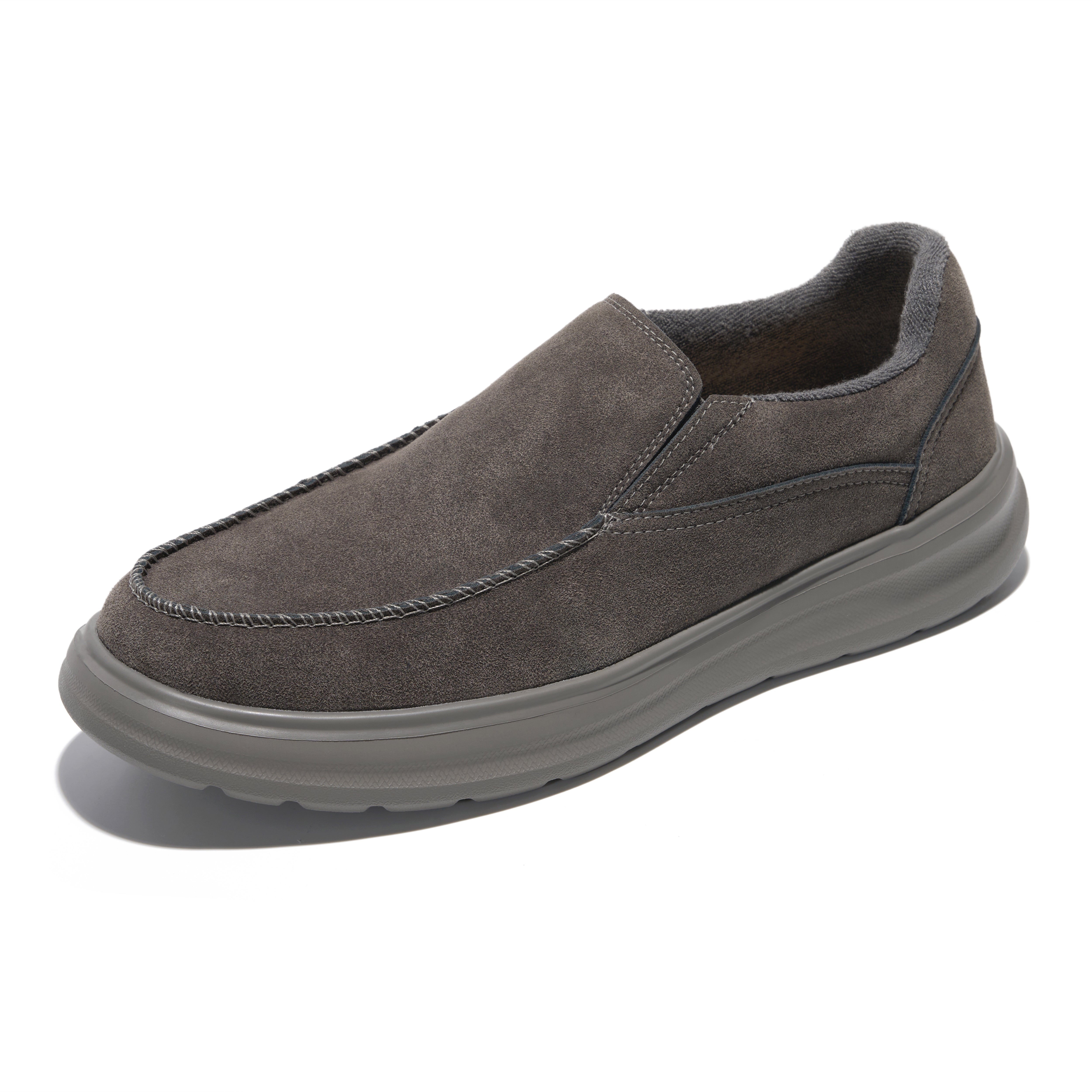 Project Cloud Men's | Genuine Suede Loafers with Terry Cloth Lining | Smart Foam Insole | Lightweight | Non-Slip - Dorian
