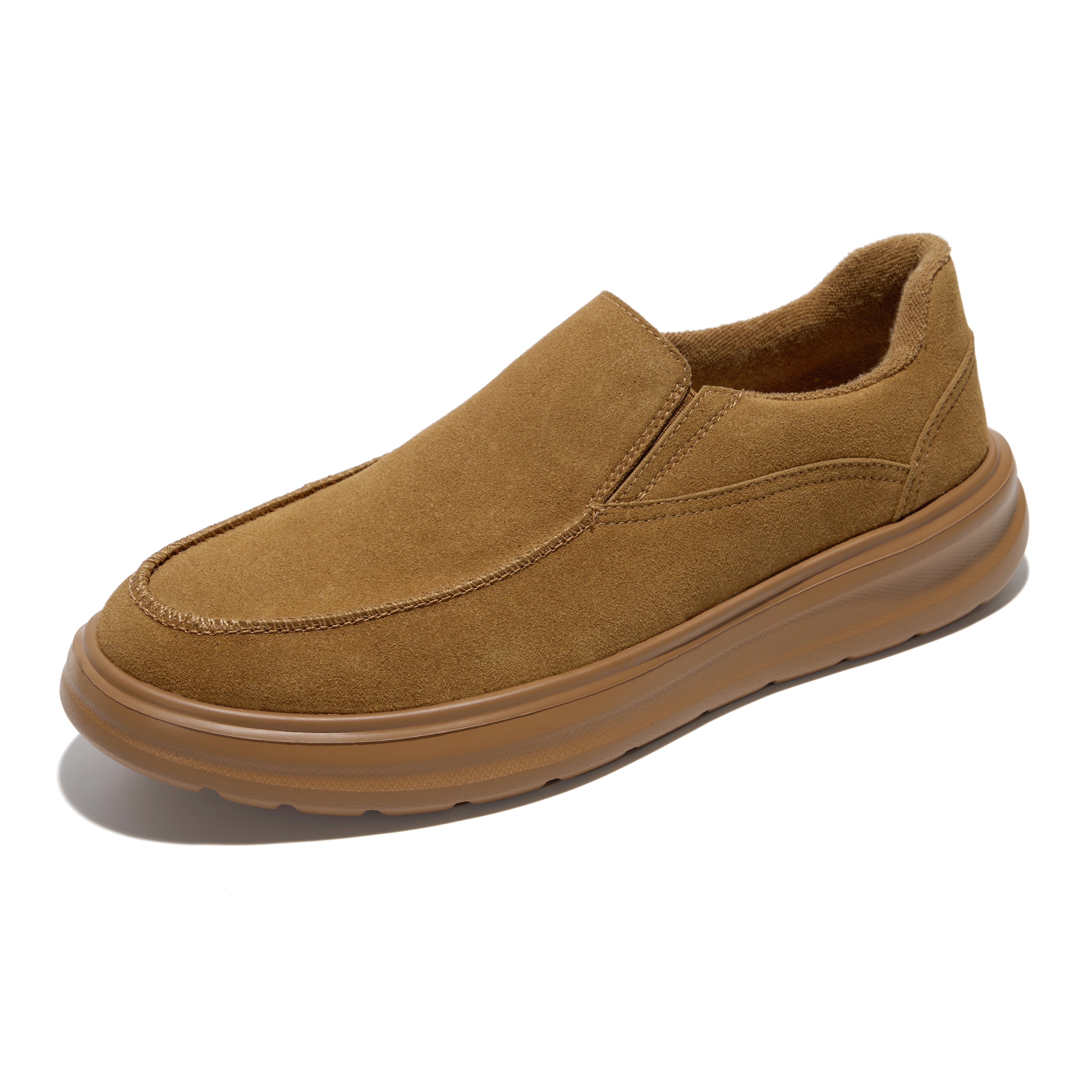 Project Cloud Men's | Genuine Suede Loafers with Terry Cloth Lining | Smart Foam Insole | Lightweight | Non-Slip - Dorian