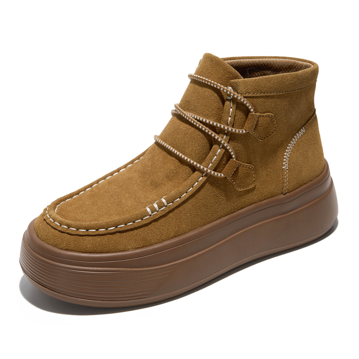 Project Cloud Women's | 100% Genuine Leather Chukka Platform Boots | SmartFoam Insole | Lightweight | Non-Slip - Dorthy - Project Cloud - Boots -Shop Project Cloud premium footwear Now!