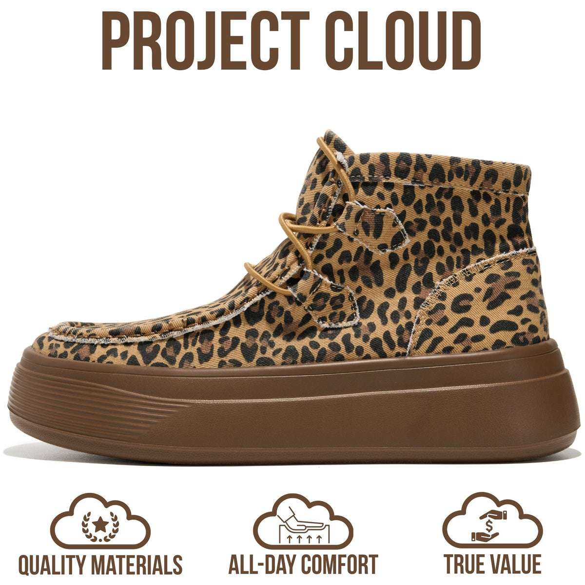 Project Cloud Women's | 100% Genuine Leather Chukka Platform Boots | SmartFoam Insole | Lightweight | Non-Slip - Dorthy - Project Cloud - Boots -Shop Project Cloud premium footwear Now!