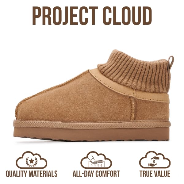 Project Cloud Kids Boots | 100% Genuine Leather | Water Resistant | Memory Foam | Non-Slip - DreamOn