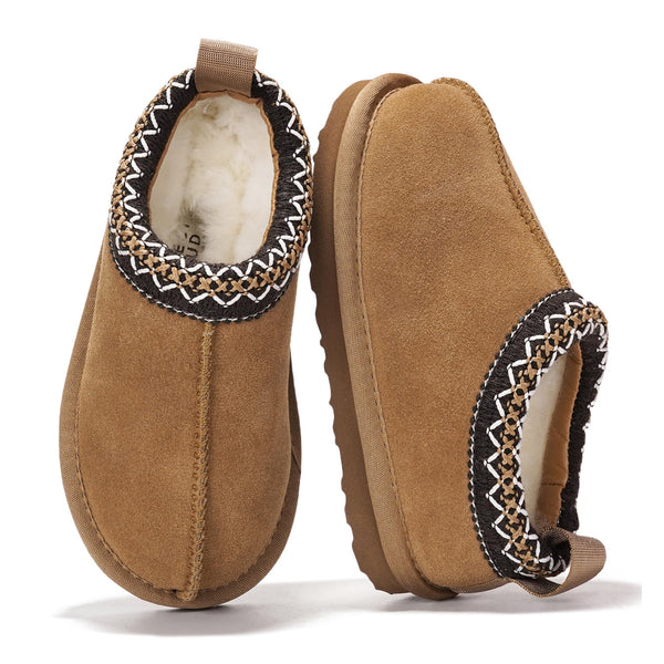 Project Cloud Kids | Australian Shearling Kids Slippers | ProjectPlush | Lightweight | Non-Slip - Dreamwarm