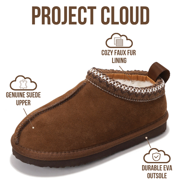 Project Cloud | "Dreamwarm" Kids Slippers | Australian Sheepskin | ProjectPlush | Lightweight | Non-Slip