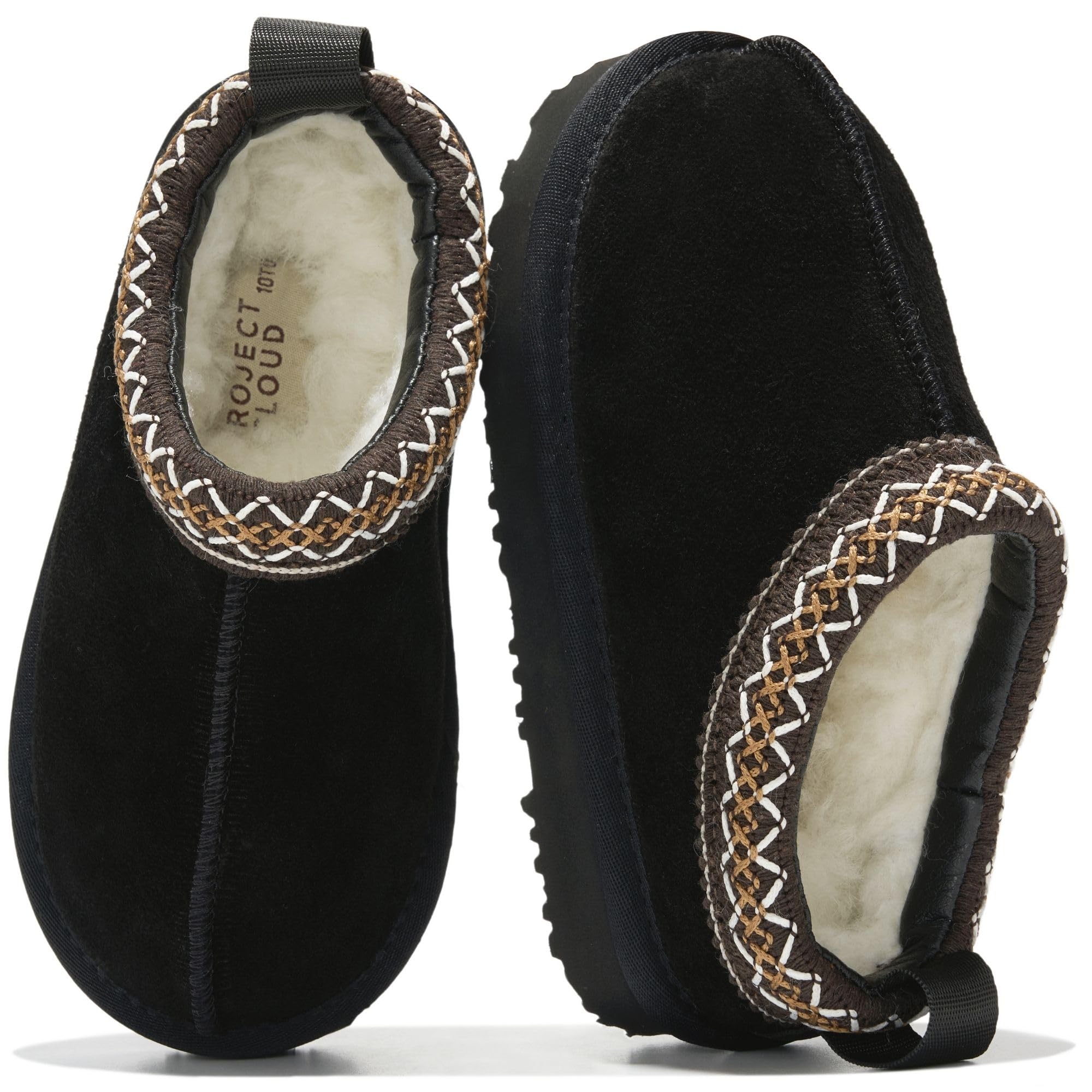 Project Cloud Kids | Pantuflas de piel de oveja australiana para niños | ProjectPlush | Ligeras | Antideslizantes - Dreamwarm
