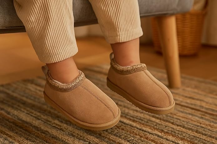 Project Cloud Kids | Australian Shearling Kids Slippers | ProjectPlush | Lightweight | Non-Slip - Dreamwarm