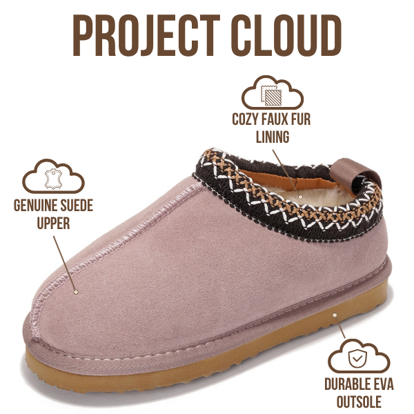 Project Cloud | "Dreamwarm" Kids Slippers | Australian Sheepskin | ProjectPlush | Lightweight | Non-Slip