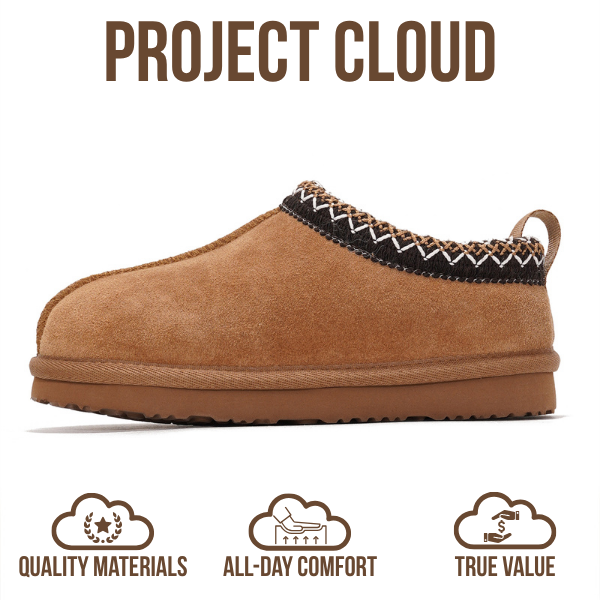 Project Cloud | "Dreamwarm" Kids Slippers | Australian Sheepskin | ProjectPlush | Lightweight | Non-Slip