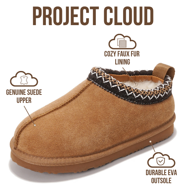 Project Cloud | "Dreamwarm" Kids Slippers | Australian Sheepskin | ProjectPlush | Lightweight | Non-Slip