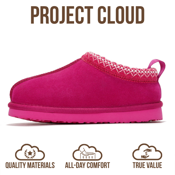 Project Cloud | "Dreamwarm" Kids Slippers | Australian Sheepskin | ProjectPlush | Lightweight | Non-Slip