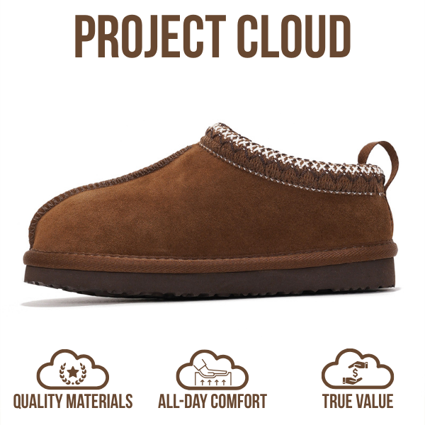 Project Cloud | "Dreamwarm" Kids Slippers | Australian Sheepskin | ProjectPlush | Lightweight | Non-Slip