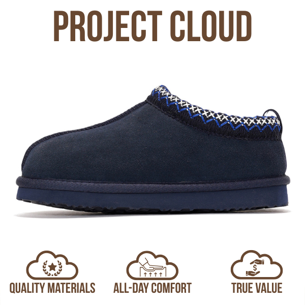 Project Cloud | "Dreamwarm" Kids Slippers | Australian Sheepskin | ProjectPlush | Lightweight | Non-Slip