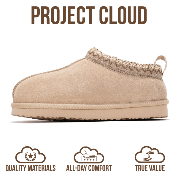 Project Cloud | "Dreamwarm" Kids Slippers | Australian Sheepskin | ProjectPlush | Lightweight | Non-Slip